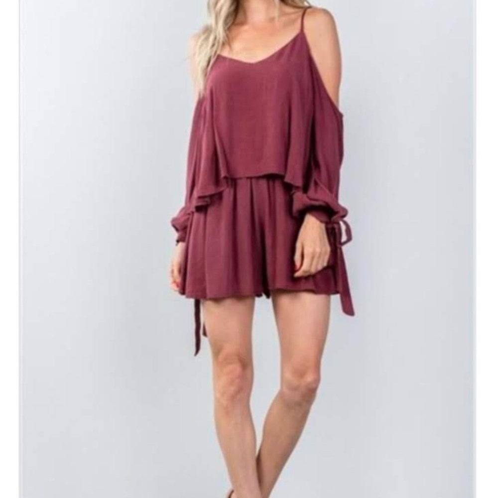 Mauve romper- very flattering